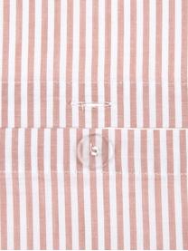 Baumwoll-Kissenbezug Ellie, fein gestreift, 50 x 70 cm, Webart: Renforcé Fadendichte 118 , Weiss, Rot, B 50 x L 70 cm