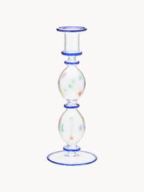 Chandelier en verre borosilicaté soufflé bouche Galaxy, Verre borosilicate, soufflé bouche, Transparent, bleu roi, multicolore, Ø 9 x haut. 23 cm