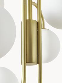 Lámpara de techo de vidrio Avalee, Anclaje: metal recubierto, Blanco, dorado, Ø 55 cm