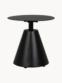 Table basse de jardin ronde Aloha, Aluminium, revêtement par poudre, Noir, Ø 50 cm