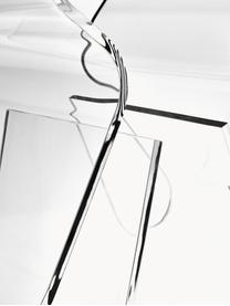 Hocker Loop mit Zeitschriftenhalter, Acryl, Transparent, B 42 x H 43 cm