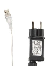 Outdoor LED-Lichterkette Colorain, 740 cm, Lampions: Polyester, WFTO-zertifizi, Blau, Rosa, Gelb, Weiß, L 740 cm