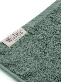 Asciugamano in cotone misto riciclato Blend, 65% cotone riciclato, 35% poliestere riciclato, Verde, Asciugamano