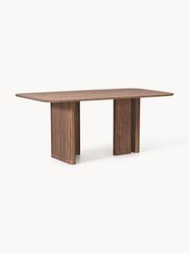 Table en chêne Jolka, tailles variées, Chêne brun foncé laqué, larg. 180 x prof. 95 cm