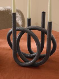 Candelabro Naia, Metal recubierto, Gris oscuro, An 35 x Al 38 cm