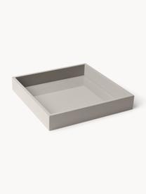 Plateau haute brillance Hayley, Gris clair, larg. 30 x prof. 30 cm