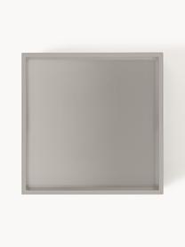 Hochglanz-Tablett Hayley, B 30 cm, Tablett: Mitteldichte Holzfaserpla, Unterseite: Samtbezug, Hellgrau, B 30 x T 30 cm
