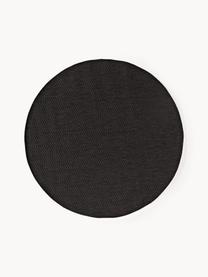 Okrągły dywan wewnętrzny/zewnętrzny Toronto, 100% polipropylen, Antracytowy, Ø 120 cm (Rozmiar S)