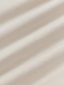 Gewassen katoenen perkal kussensloop Leonora, Weeftechniek: perkal Draaddichtheid 180, Lichtbeige, B 60 x L 70 cm