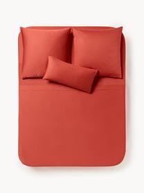 Baumwollsatin-Betttuch Comfort, Webart: Satin Fadendichte 300 TC,, Rostrot, B 240 x L 280 cm