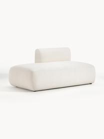 Chaise longue componibile Sofia, Rivestimento: 100% polipropilene Il riv, Struttura: legno di abete, truciolat, Piedini: plastica Il materiale uti, Tessuto bianco crema, Larg. 159 x Prof. 103 cm, schienale a sinistra