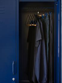 Wieszak na ubrania Adult Top, 10 szt., Drewno naturalne, stal malowana proszkowo, Ciemny niebieski, S 39 x W 20 cm