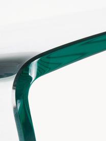Skleněný odkládací stolek Burano, Tvrzené sklo, Transparentní, Š 60 cm, V 45 cm
