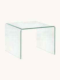 Sklenený odkladací stolík Burano, Sklo, tvrdené, Priehľadná, Š 60 x V 45 cm
