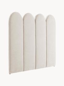 Tête de lit en chenille matelassé Miami, Tissu blanc cassé, larg. 185 x haut. 124 cm