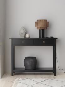 Konzolový stolík z dreva Ditti, Čierna, Š 104 x H 83 cm