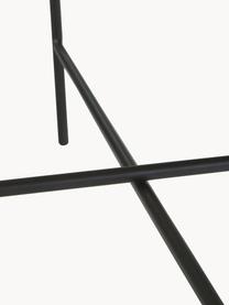 Mesa de centro redonda Mica, Tablero: fibras de densidad media , Estructura: metal con pintura en polv, Madera clara, negro, Ø 82 cm