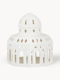 Maison lumineuse artisanale en céramique Urbania, Céramique, Blanc, larg. 12 x haut. 15 cm