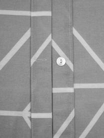 Poszewka na poduszkę z flaneli Yule, 2 szt., Szary, biały, S 40 x D 80 cm