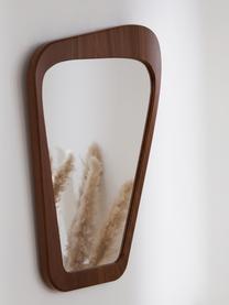 Wandspiegel May, Rahmen: Holz- Optik, Rückseite: Mitteldichte Holzfaserpla, Spiegelfläche: Spiegelglas, Dunkles Holz, B 41 x H 55 cm