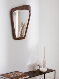 Espejo de pared May, Parte trasera: tablero de fibras de dens, Espejo: cristal, Madera oscura, marrón, An 41 x Al 55 cm