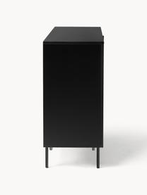 Holz-Highboard Elona, Korpus: Mitteldichte Holzfaserpla, Schwarz, B 100 x H 120 cm