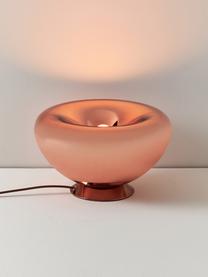 Lámpara de mesa Zale, Cable: cubierto en tela, Latón, Ø 29 x Al 18 cm