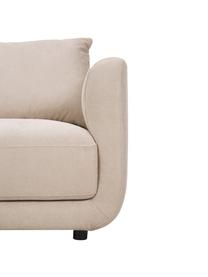 Narożna sofa modułowa Jasmin, Tapicerka: 85% poliester, 15% nylon , Nogi: tworzywo sztuczne, Beżowa tkanina, S 306 x W 84 cm