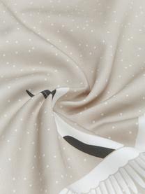 Katoensatijnen dekbedovertrek Yuma, 2-delig, Weeftechniek: satijn Draaddichtheid 210, Beige, 200 x 200 cm + 2 kussens 60 x 70 cm