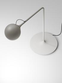 Dimbare verstelbare LED bureaulamp Ixa, Lamp: technopolymeer, Greige, Ø 40 x H 42 cm