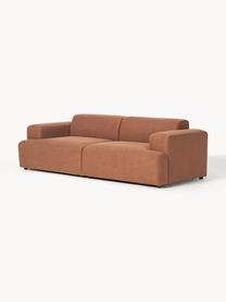 Sofa Melva (3-Sitzer), Bezug: 100 % Polyester Der strap, Gestell: Massives Kiefern- und Fic, Webstoff Nougat, B 238 x T 101 cm