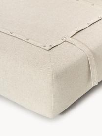 Module central XL Felix, Tissu beige clair, larg. 100 x prof. 140 cm