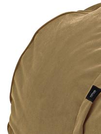 Samt-Sitzsack Velvet, Bezug: Polyestersamt 30.000 Sche, Karamellfarben, Ø 110 x H 70 cm