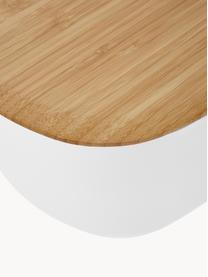 Panera con tapadera de bambú Box-It, Blanco, madera clara, An 35 x Al 12 cm