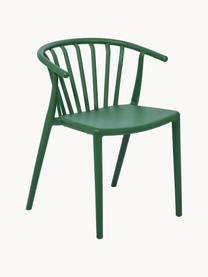 Silla apilable para exterior de plástico Capri, Polipropileno, Verde oscuro, An 53 x F 55 cm