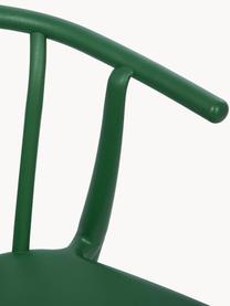 Chaise de jardin empilable en plastique Capri, Polypropylène, Vert foncé, larg. 53 x prof. 55 cm