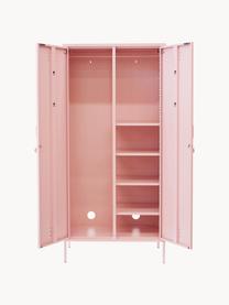 Petite armoire Twinny, Acier, revêtement par poudre, Rose pâle, larg. 85 x haut. 183 cm