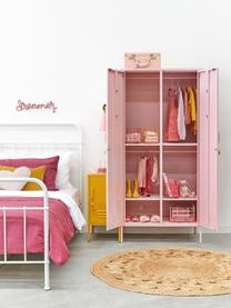 Petite armoire Twinny, Acier, revêtement par poudre, Rose pâle, larg. 85 x haut. 183 cm