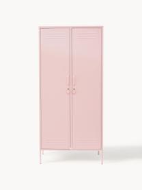 Petite armoire Twinny, Acier, revêtement par poudre, Rose pâle, larg. 85 x haut. 183 cm