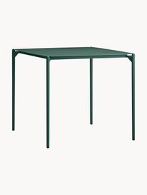 Mesa de metal para exterior Novo, Acero recubierto, Verde oscuro, An 80 x F 80 cm