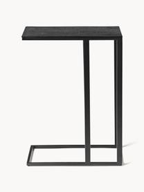 Table d'appoint en bois de manguier Celow, Noir, larg. 45 x haut. 62 cm