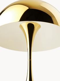 Lampa stołowa LED z funkcją przyciemniania Panthella, W 34 cm, Stelaż: aluminium powlekane, Stal w odcieniach złotego, Ø 25 x 34 cm