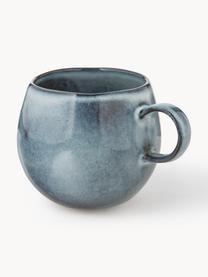Handgemachte Tasse Sandrine, Steingut, Graublau, gesprenkelt, Ø 10 x H 10 cm, 400 ml