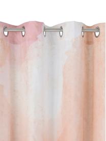 Tenda da doccia con motivo astratto Amelie, 100% poliestere, Multicolore, Larg. 180 x Lung. 200 cm