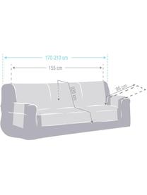 Narzuta na sofę Levante, 65% bawełna, 35% poliester, Odcienie kremowego, S 150 x D 220 cm