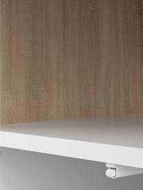 Mueble TV Horizon, Patas: madera de haya maciza pin, Roble, blanco, An 180 x Al 61 cm