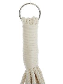 Amaca in cotone con pompon Holly, Cotone, Grigio, bianco latteo, Larg. 90 x Lung. 250