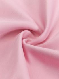 Housse de couette design satin de coton Kacy, Rose, rouge, larg. 140 x long. 200 cm