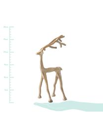 Decoratief object Marley Reindeer, Gecoat aluminium, Messingkleurig, 14 x 27 cm