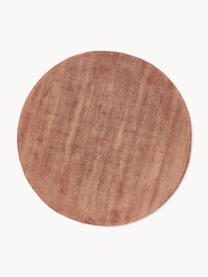 Tapis rond en viscose tissé main Jane, Nougat, Ø 200 cm (taille L)